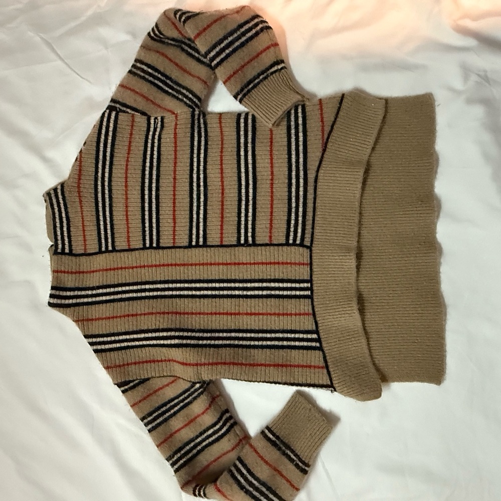 Burberry Multicolor Striped Turtleneck Sweater